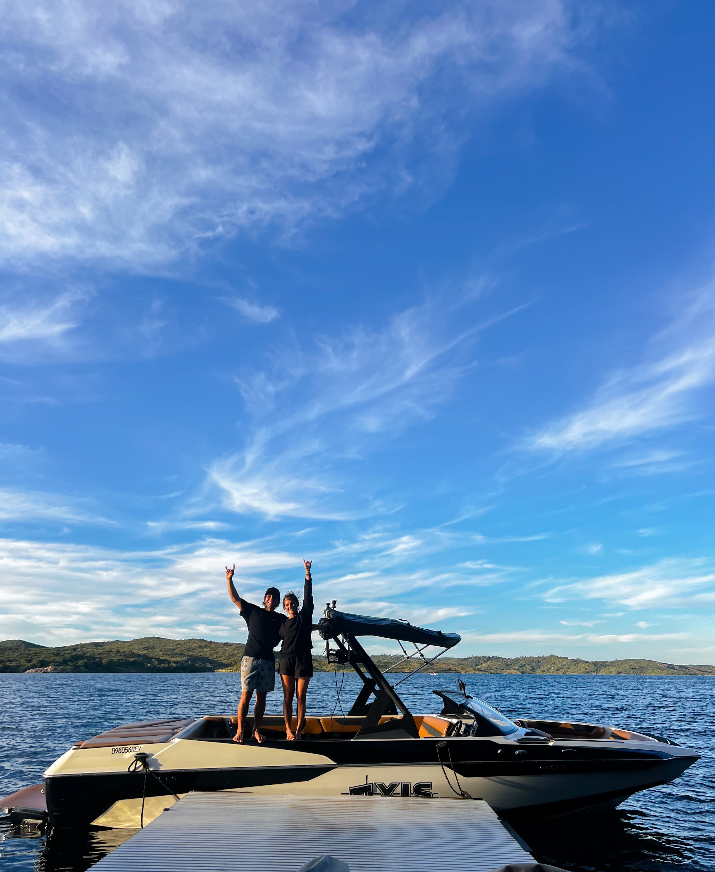 Axis A24 wakeboard boat with competition-grade wake