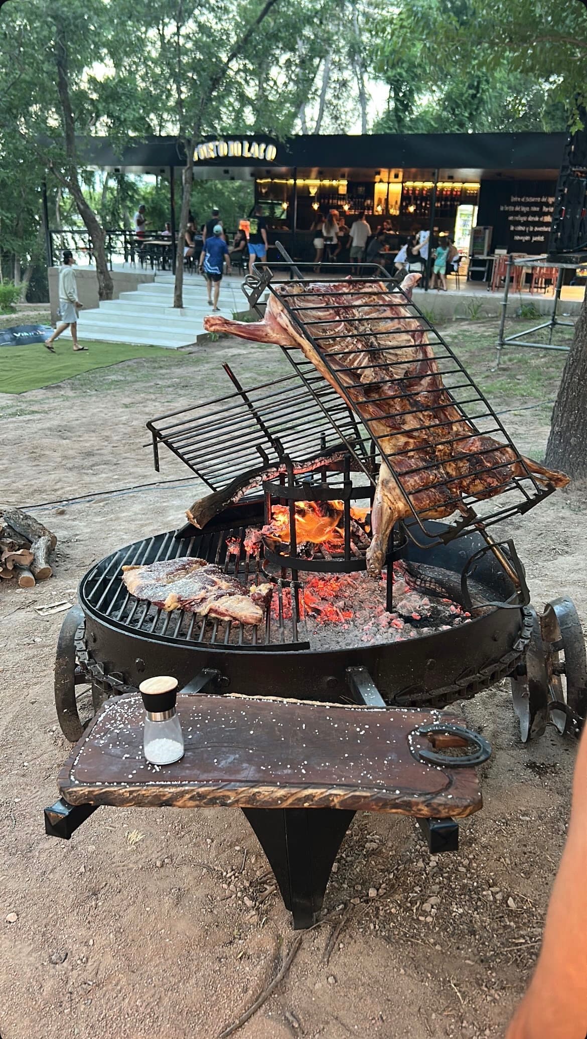 Crew asado at the club