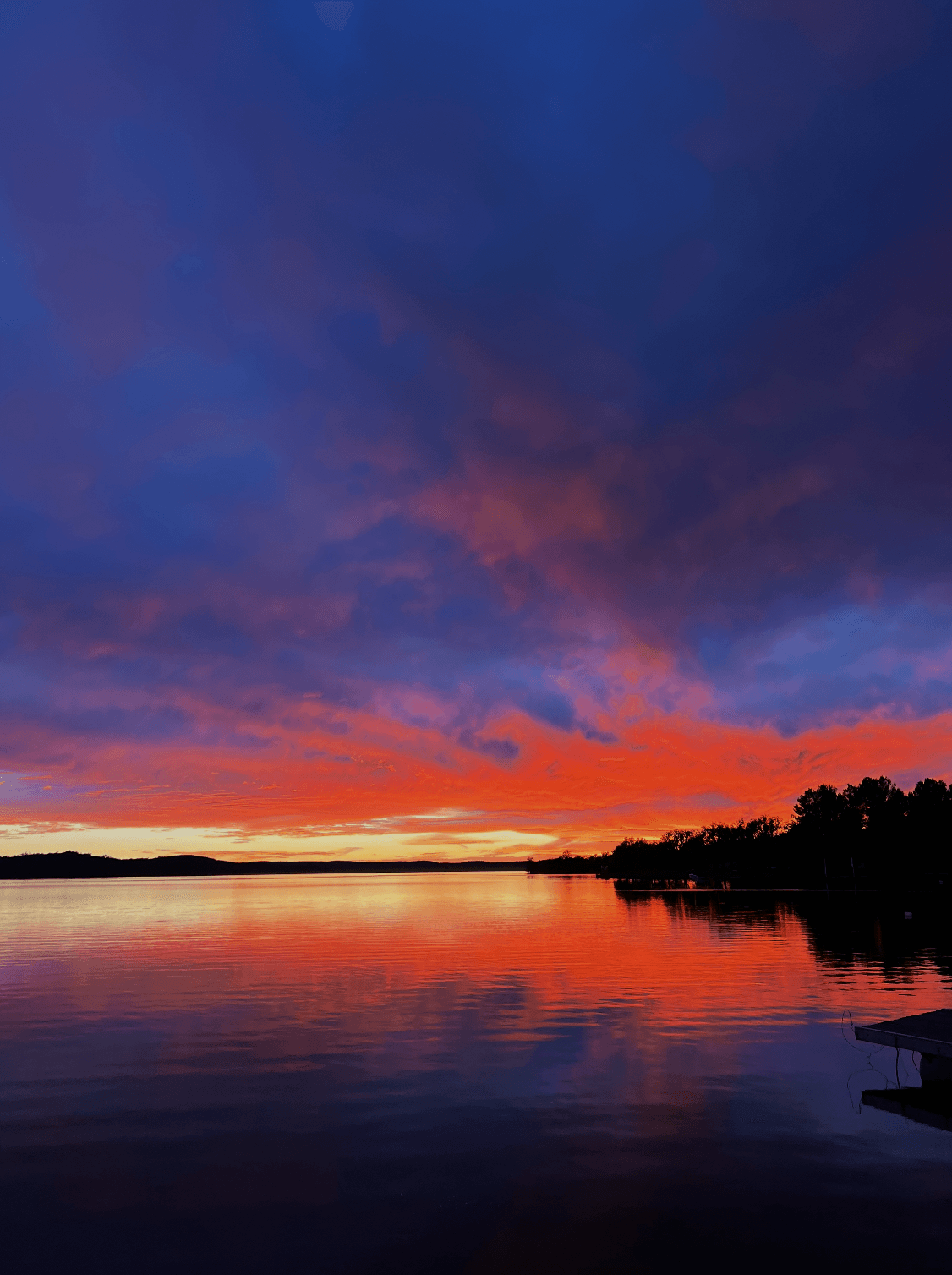 Sunset over Embalse La Florida, San Luis